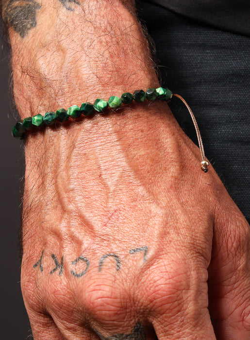 MIKIA Silver, Multi-Stone and Cord Beaded Bracelet for Men | MR PORTER